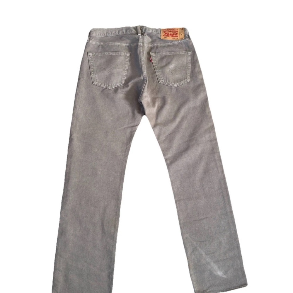 Levi's 501 Jeans Mens 34X32 Brown Tan Original Fit Straight Leg Denim